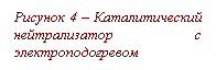 Подпись: Рисунок 4 – Каталитический нейтрализатор с электропо-догревом